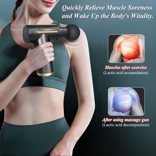 Best-selling Portable Cordless Mini Fascia Gun Full Body Deep Muscle Tissue Massage Device Electronic Handheld Vibration Therapy