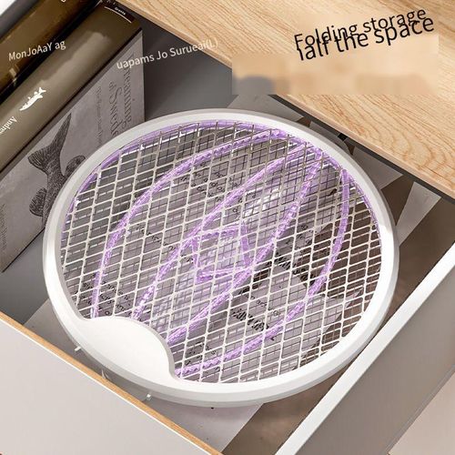 Super Powerful Rechargeable USB Folding Electric Mosquito Swatter 2-in-1 Mosquito Trap Lamp Source Electric Mosquito Killer