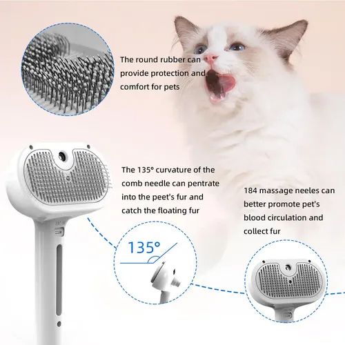 🔥Last Day Promotion OFF-Pet Spray Hair Removal Comb🐶