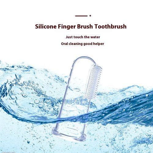 Baby Newborn Finger Toothbrush Child Safety Silicone Baby Toothpaste Belt Box Baby Soft Teeth Cleaning Tool
