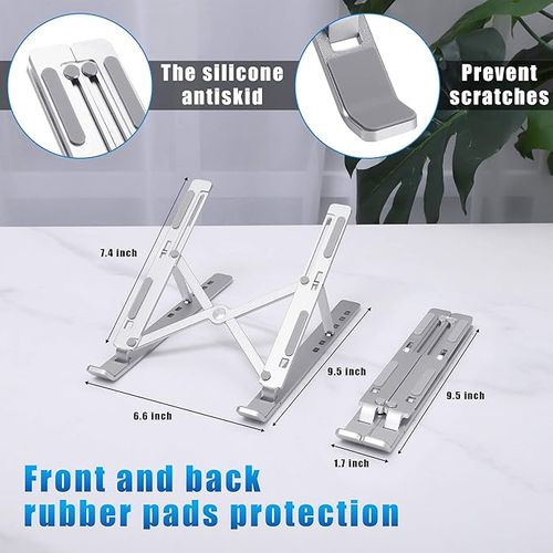 💻💻Laptop stand - Aluminum alloy - Foldable laptop desk heightening and heat dissipation flat support bracket💻💻