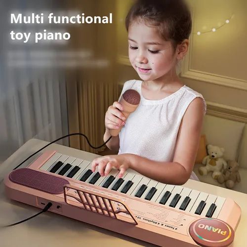 Children's electronic piano toys with microphone girls boys beginner multifunctional music player（🔥time-limited offer🔥）