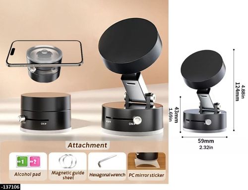 🔥🔥Vacuum Magnetic Suction Cup Folding Swivel Stand Double-sided Suction Cup For Universal Vacuum Swivel Stand Mobile Phone Holder🔥🔥🔥