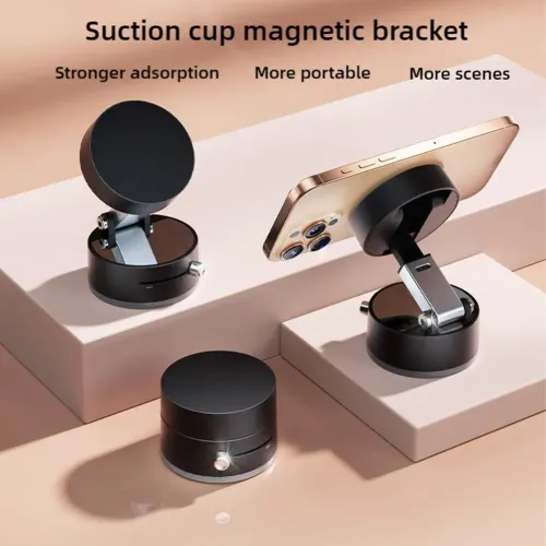 🔥🔥Vacuum Magnetic Suction Cup Folding Swivel Stand Double-sided Suction Cup For Universal Vacuum Swivel Stand Mobile Phone Holder🔥🔥🔥
