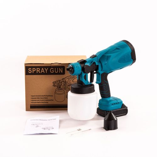 Cordless Electric Spray Gun 3Nozzle Flow Control Airbrush High Power Paint Sprayer Airbrush For Makita