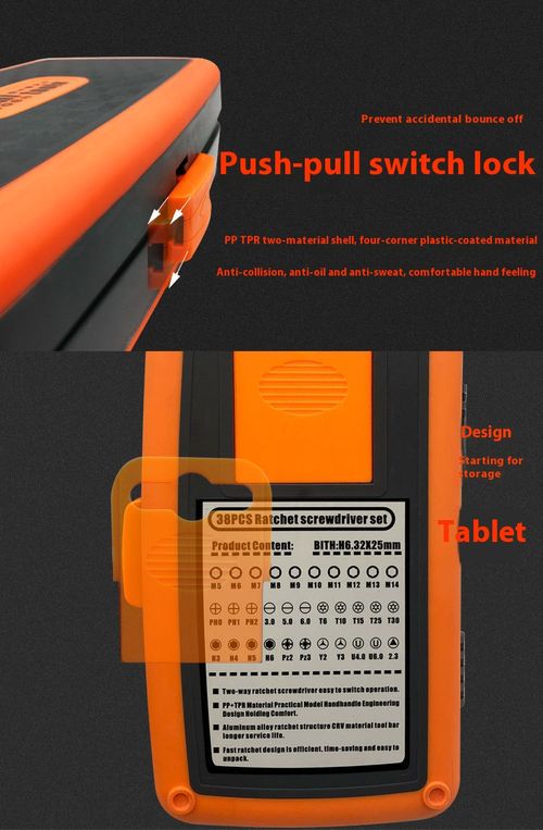 38-In-1 screwdriver set, multi-purpose ratchet wrench, rotatable batch head, household maintenance, machine repair combination tool