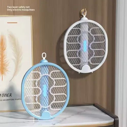 Mosquito Swatter Home Folding Wall Mounted Purple Light Mosquito Trap 2-in-1 Electric Shock Mosquito Swatter Electric