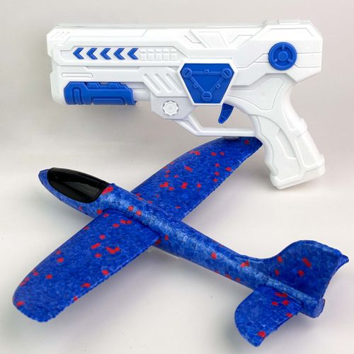 1 Set of Children's Foam Airplane Launcher: Outdoor Toys for Interactive Games - Safe and Flexible Outdoor Sports - Flying Foam Airplane, Suitable for Indoor and Outdoor Fun, Parent-Child Interaction, Christmas Gift Halloween Holiday Gift
