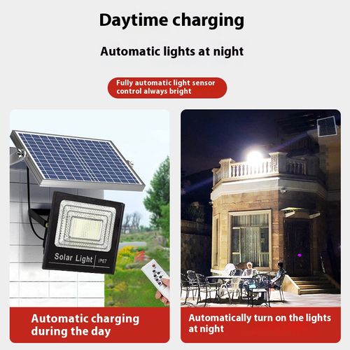 Solar light household outdoor garden light new rural photovoltaic street light led high-power flood light super bright and waterproof