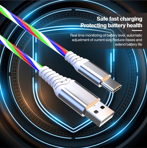Colorful multi-purpose charging rope
