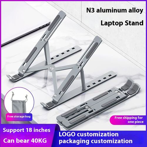 N3 Laptop Bracket Desktop Vertical Thermal Display Bracket Folding Lifting Aluminum Alloy Bracket