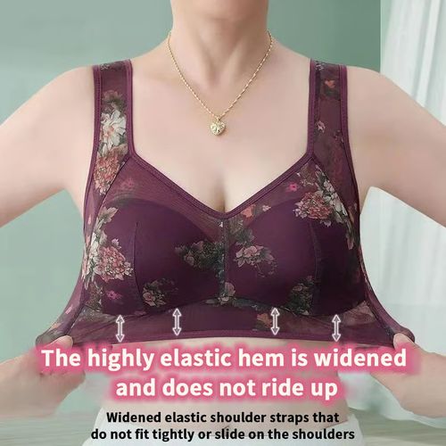 Comfortable lace bra without buttons