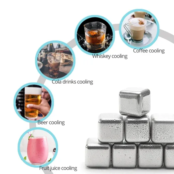 Crafted for connoisseurs, these sleek cubes chill your drink instantly without dilution, preserving the bold flavors and aromas you love.