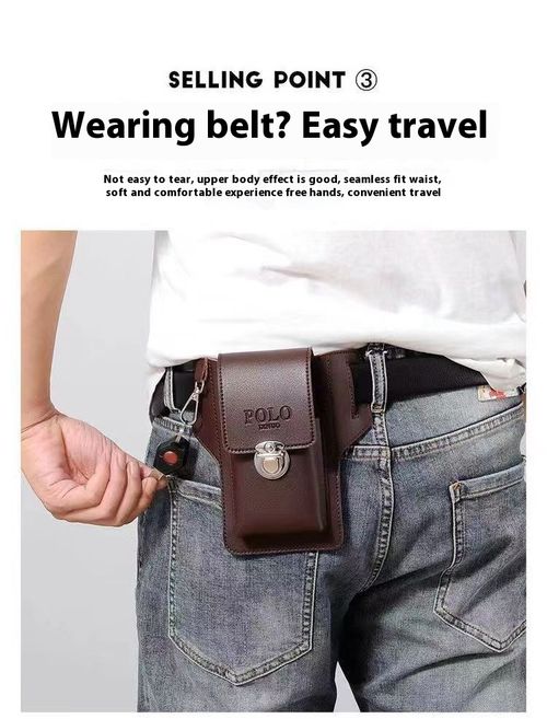🔥🔥New hanging waist, mobile phone fanny pack, cigarette case, hanging key, wearing belt, mobile phone holster😍😍😍😍