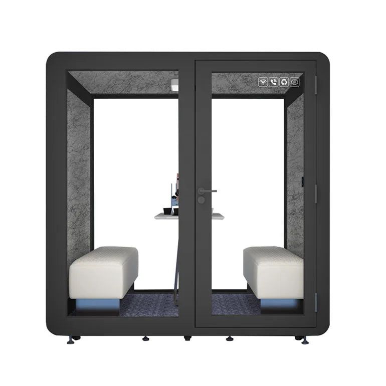 Factory Custom Office Soundproof Booth Sofa With Table Music Room Meeting Pod Removable Booth