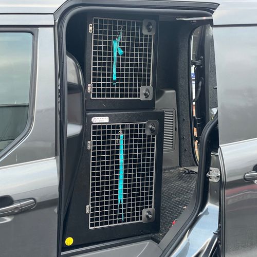 Heavy duty, indoor & outdoor, stainless steel, commercial grade dog kennels Dog Van Kit | Citroën Berlingo | 2008-Present | Double stack side door | DT VS550