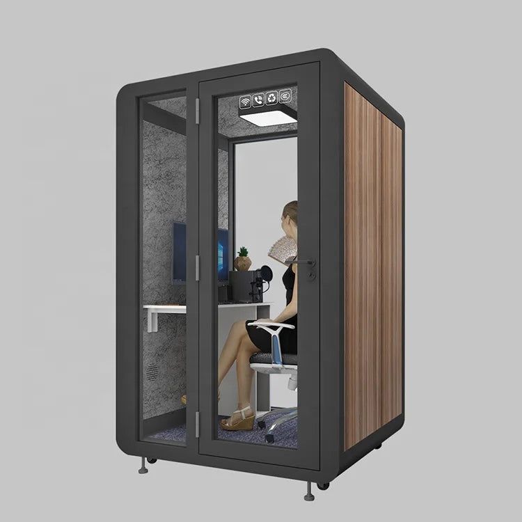 OEM customised size quality office meeting pod 1.4x1.2x2.3m sound proof booth office for sale