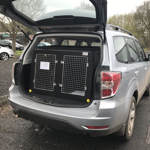 Custom Outdoor Dog Kennels for Sale Subaru Forester | 2008 - 2012 | Dog Travel Crate | The DT 1