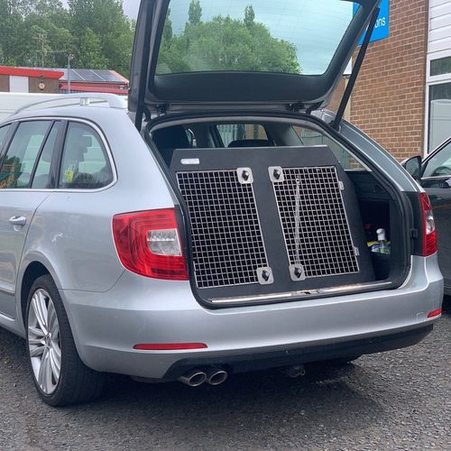 Metal Dog Kennel Manufacturer Skoda Superb Estate | 2008-2015 | Dog Travel Crate | The DT 11