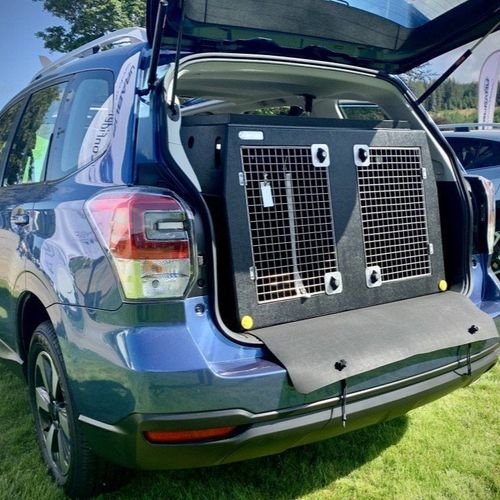 Heavy duty, indoor & outdoor, stainless steel, commercial grade dog kennels Subaru Forester | 2012–2019 | Dog Car Travel Crate | The DT 1