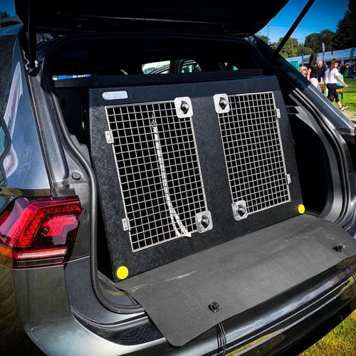 Dog Kennels & Containment Gates For Sale Volkswagen Tiguan | 2021-Present | Raised Boot | Dog Travel Crate | The DT 7