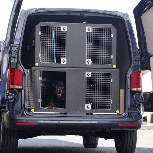 Premium commercial grade dog kennelsDog Van Kit | Volkswagen Transporter | 2010&gt; | Double stack | DT VM1