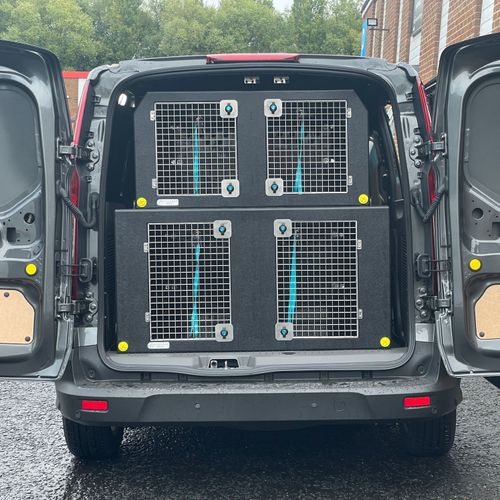 Commercial Dog Kennel Manufacturers Dog Van Kit | Citroën Berlingo | 2008-Present | Double stack | DT VS1