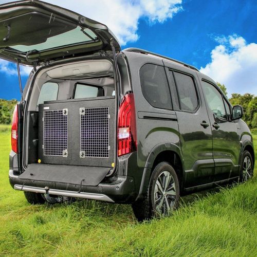 Low MOQ and Customized Dog Portable Metal Cage Kennels Manufacturer Citroen e-Berlingo/ Peugeot e-Rifter | 2018–present | Dog Travel Crate | The DT 12