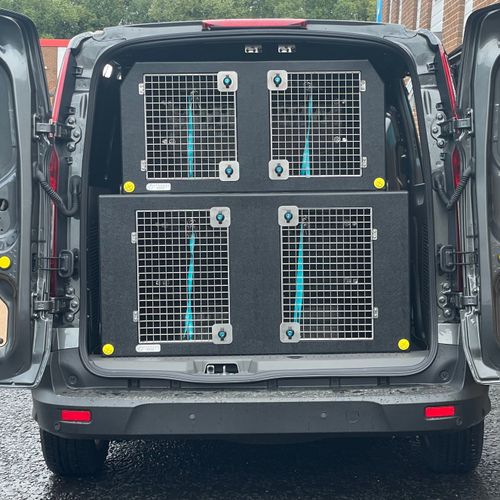 Dog Kennel Supplies and Equipment Dog Van Kit | Nissan e-NV200 | 2014-Present | Double stack | DT VS1