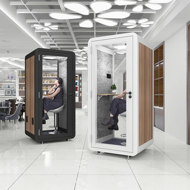 New style indoor movable office phone booth modular soundproof box privacy pod office phone booth