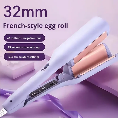 Wavy Ionic Hair Clip Curling Iron