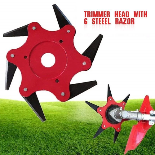 Six-leaf multi-purpose weeder weeding head