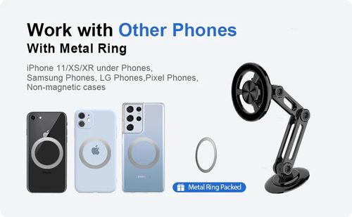 Titanium Car Phone Holder Magnetic Foldable Robotic Arm Telescopic Car Home Navigation Holder