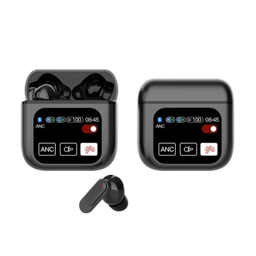 World-First Full Color Touch Screen TWS New Smart Touch Screen Display Noise-canceling Bluetooth Headphones
