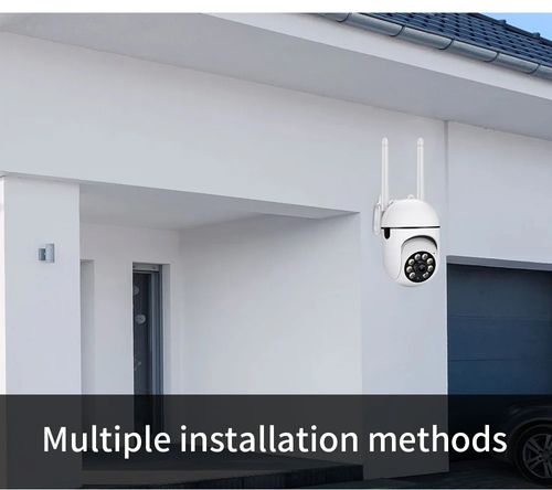 HD 1080P Mini Full Color Night Vision Wifi IP Camera Wireless Camera Full Color Night Vision Two Way Audio Motion Detection PTZ Dual Antenna Camera
