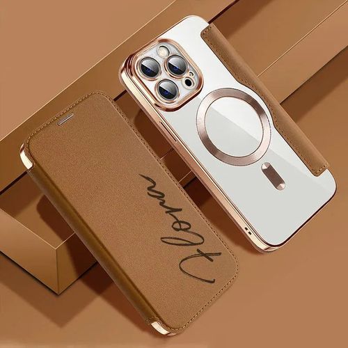 Customized Leather Flip Phone Case