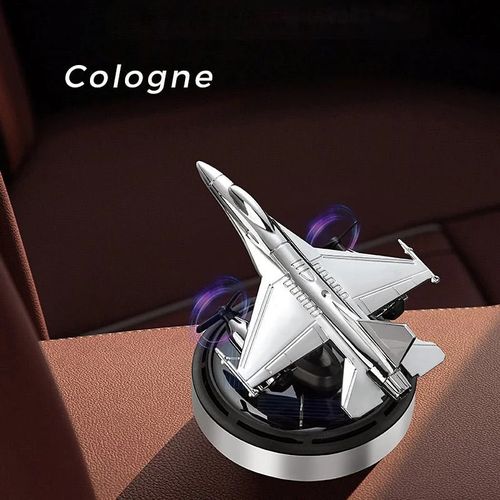 Airplane Solar Energy Rotating Car Air Freshener Scents Diffuser