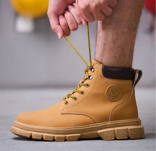 Leather Safety Shoes Work Shoes Steel Toe Men Puncture-protective Work Boots Anti-smash Protect Boots Indestructible Safety Lightweight