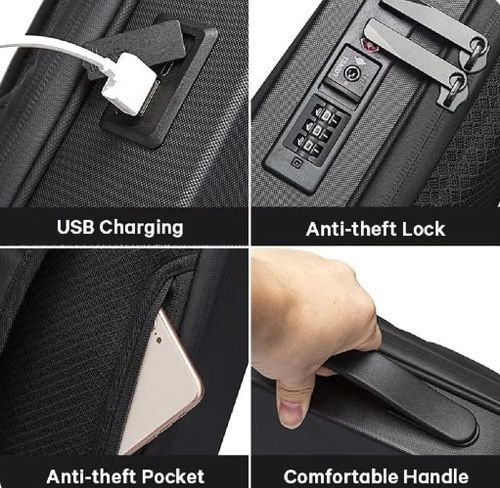 High-end Business Anti-Theft TSA Lock Computer Backpack 15.6 Inch Laptop Bagpack Men Elegant Waterproof Men's Usb Bag