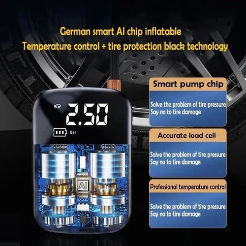Fast Filling Mini Wireless Portable Digital Display Tire Inflator for Cars Motorcycle Bicycle Boat Tyre Balls Multifunction Tire Inflator