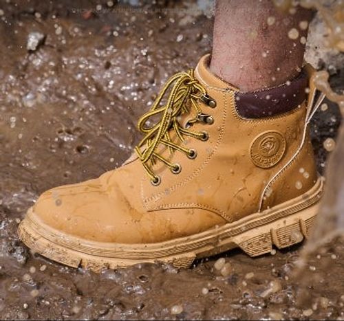 Leather Safety Shoes Work Shoes Steel Toe Men Puncture-protective Work Boots Anti-smash Protect Boots Indestructible Safety Lightweight