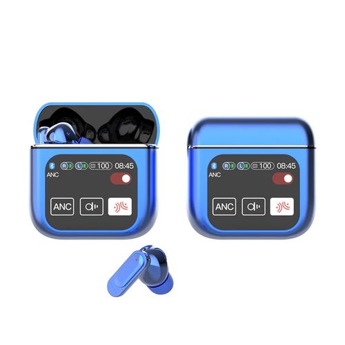 World-First Full Color Touch Screen TWS New Smart Touch Screen Display Noise-canceling Bluetooth Headphones