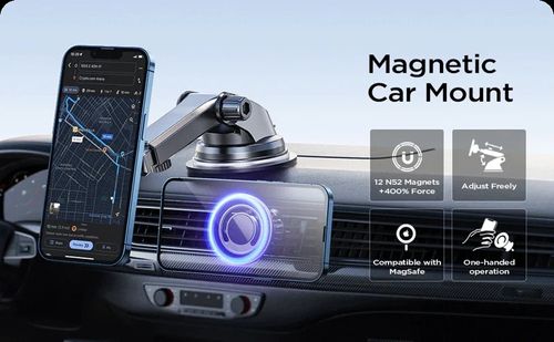 Titanium Car Phone Holder Magnetic Foldable Robotic Arm Telescopic Car Home Navigation Holder