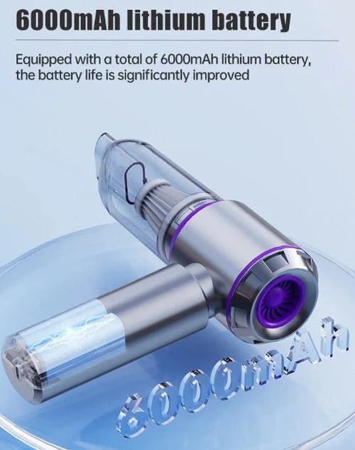 New Upgraded 120W 16000Pa 4 in1 Cordless Handheld Vacuum Cleaner Blower Vacuum Compressor Inflator Vacuum Cleaner Blower