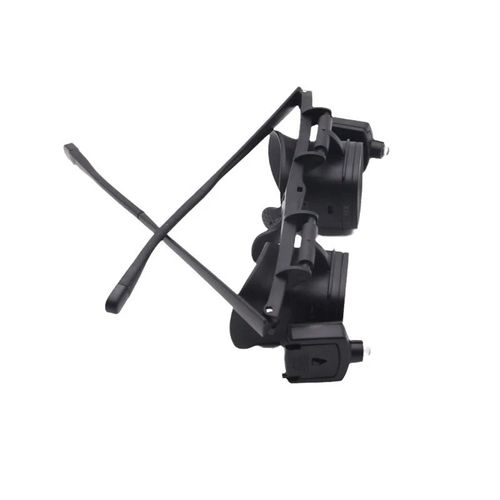 LED Glasses Magnifier 2X 4X 6X 10X 18X 24X 6 Interchangeable Lens Loupe Glasses Double Eye Jeweler Watches Repair Changable Lens