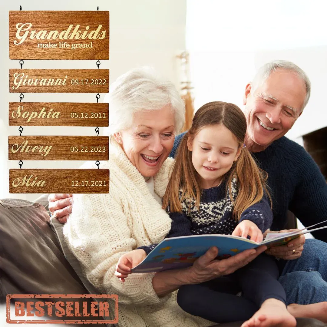 Custom Family Kids Name Sign | Best Family Gift 2024