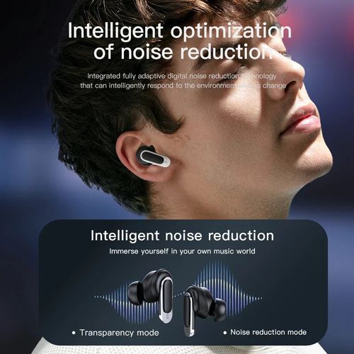 World-First Full Color Touch Screen TWS New Smart Touch Screen Display Noise-canceling Bluetooth Headphones