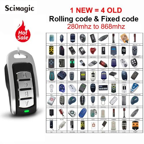 4 in 1 Multi-frequency 280mhz to 868mhz Remote Key Duplicator  Fixed Rolling Code Control Duplicator Universal Key