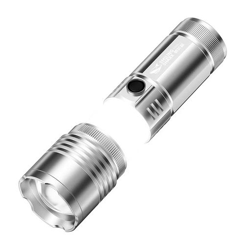 150000lumens M77 Laser Light Zoom Alloy Flashlight Built-in 6000mAh 26650 Rechargeable Battery With 360 Ring Sidelights Long Range