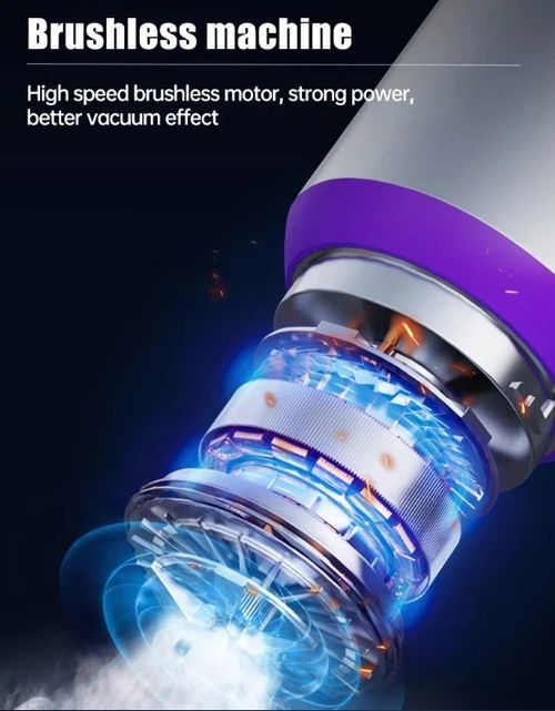 New Upgraded 120W 16000Pa 4 in1 Cordless Handheld Vacuum Cleaner Blower Vacuum Compressor Inflator Vacuum Cleaner Blower